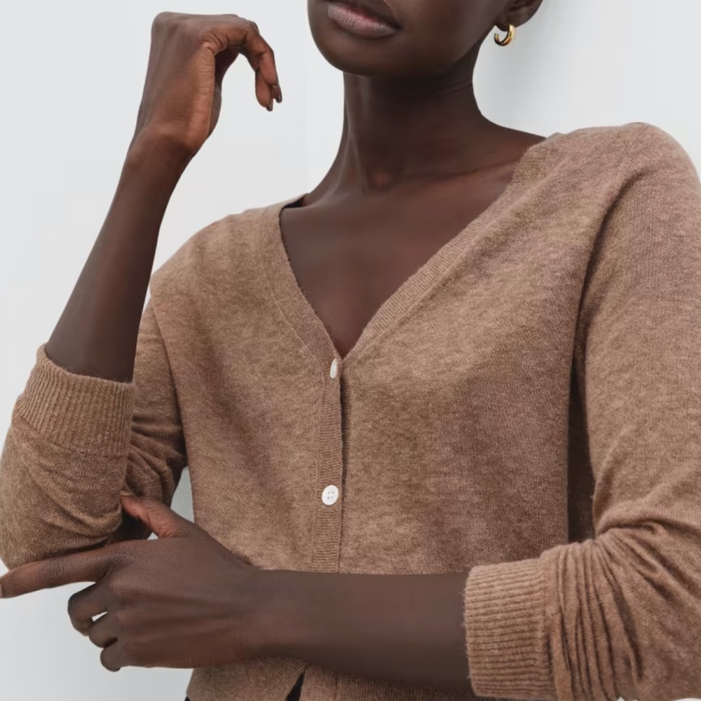 Everlane The Featherweight Alpaca Cardigan